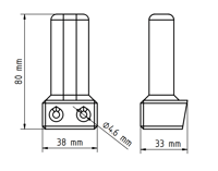 Image 5 of Packing Tape Dispenser Wall Mount Holder (Angled)