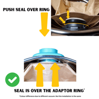 Image 2 of Paper Vacuum Bag Adaptor for Kincrome Vacuum KP702