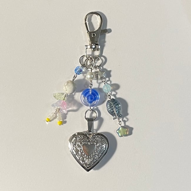 under the sea locket keychain
