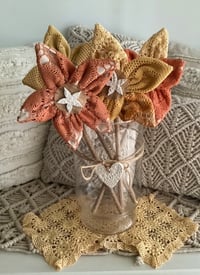 Image 4 of Custom created Memory Flowers created from a clients loved ones collection of beautiful doilies