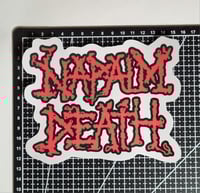 Image 2 of Large Napalm Death Weatherproof Vehicle Matte Vinyl Decal/Sticker