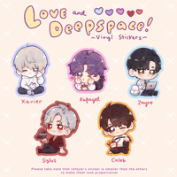 Love and deepspace waterproof stickers