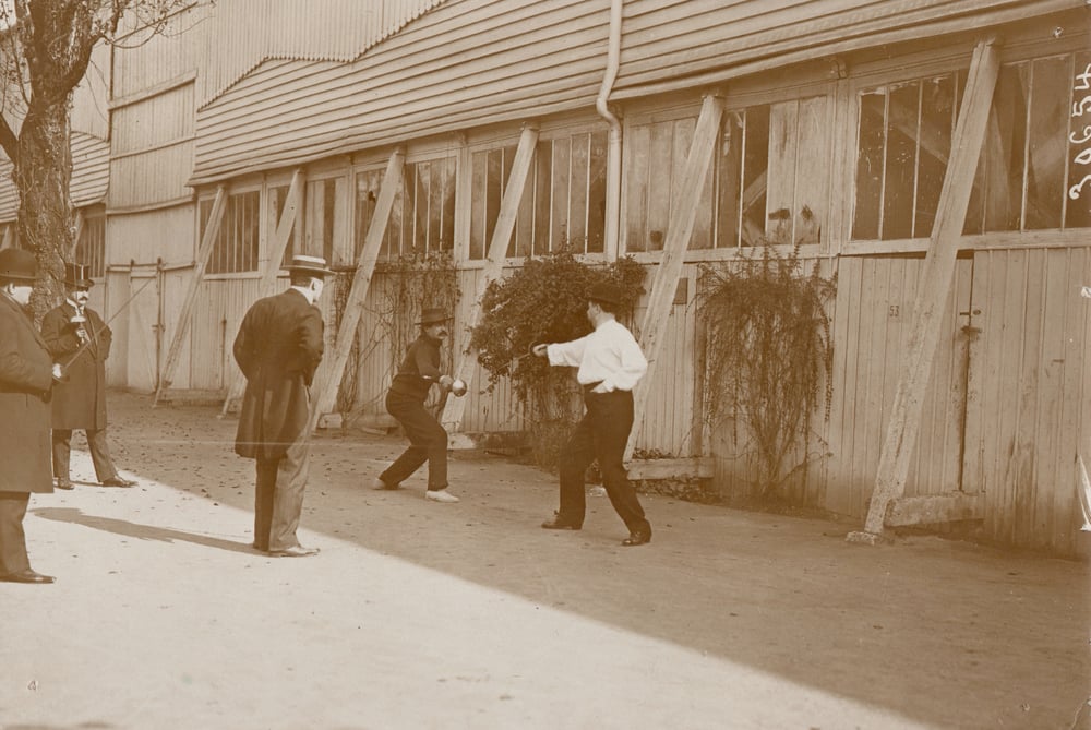 Image of Meurisse: famous duel of Léon Blum and Pierre Weber, France ca. 1912