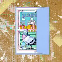 Image 2 of Paris postcard- A6 set of three with envelopes