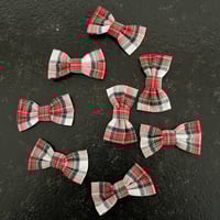 Image 2 of Barrette en tartan rouge 