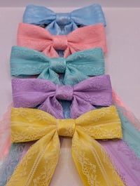 Image 3 of Pastel lace bows
