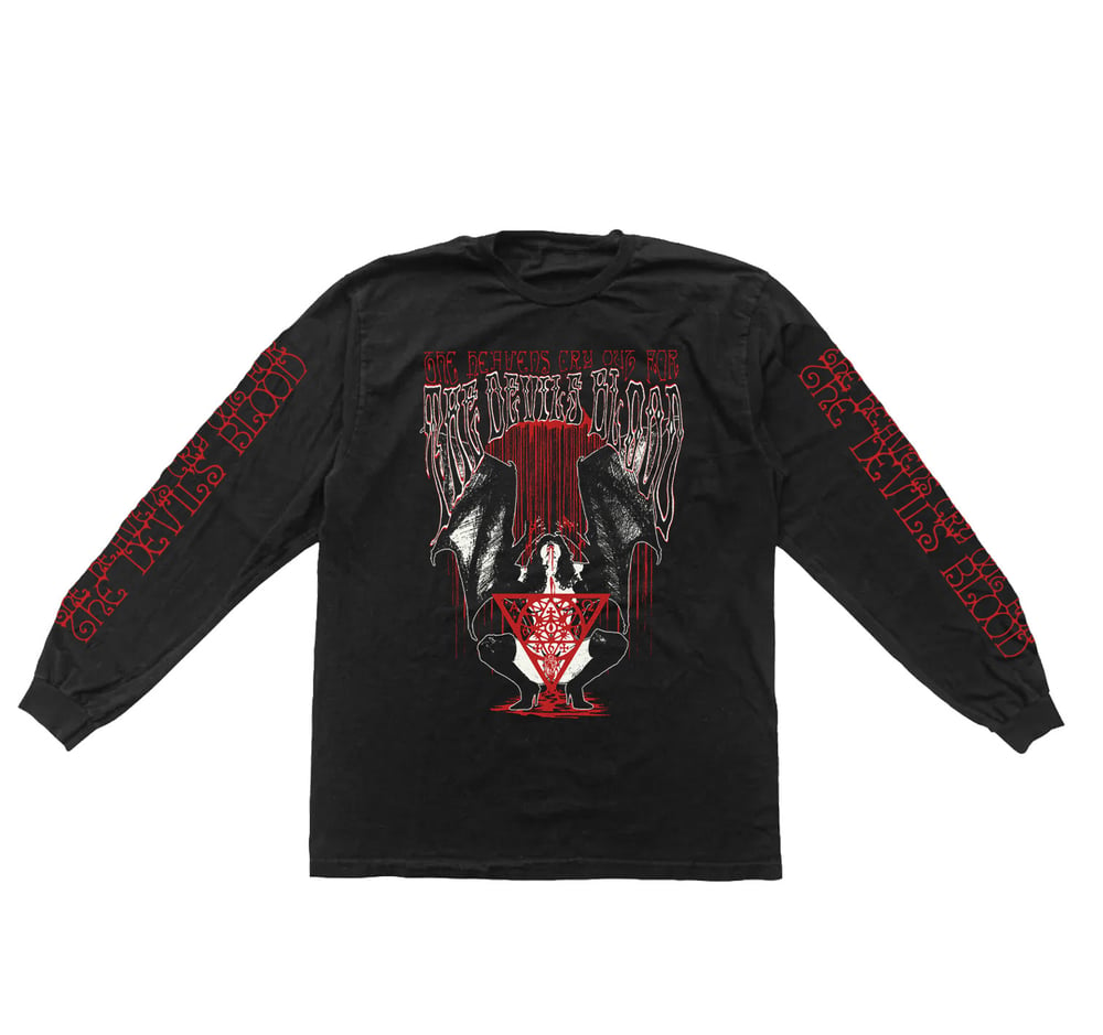 Image of Bloodlust Black Long Sleeve T Shirt