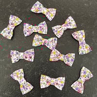 Image 2 of Barrette fleurie violet et jaune 