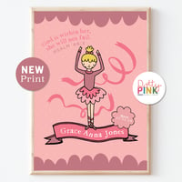 Image 1 of Personalised Ballerina New Baby Print