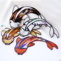 Image 1 of Stained Glass Koi Fish Suncatcher
