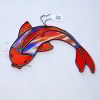 Image 3 of Stained Glass Koi Fish Suncatcher