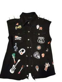 Image 1 of Women's Rebel Spiked Vest 
