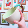 Big Pastel Green Duck Mug