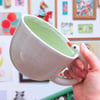Big Pastel Green Goose Mug