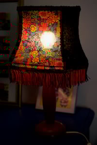 Image 7 of Abat-jour Liberty & Panne de velours aux accents pailletés 
