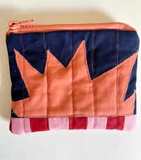 Image 1 of Spark pouch- Peach and navy 