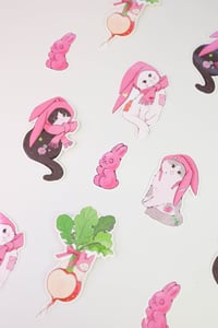 Image 5 of Radish cats sticker set