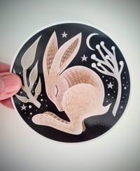 Image 1 of Spring hare - vinyl window cling