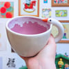 Pansy Purple Goose Mug