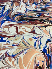 Image 1 of Hand Marbled paper 'one-of-a-kind' - No. 10