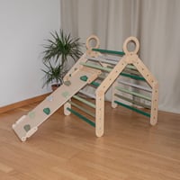 Image 1 of 2in1 Multi mājiņa + dēlis - zaļie toņi