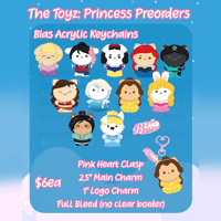 Image 1 of Preorder: The Toyz: Princess Bias Acrylic Keychain