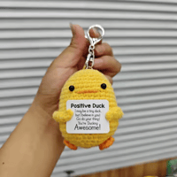 Inspirational Crochet Positive Duck