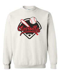 Crewneck Clearville Baseball Design 2