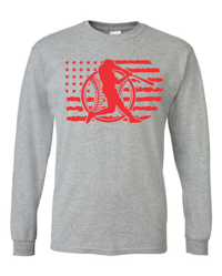 Long Sleeve Clearville Baseball Design 3