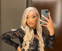 Image 3 of Luxury 13x4 HD Lace Wig - P10/613 Human Hair  Body waves or Straight