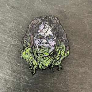 Regan "excellent day for an exorcism" soft enamel pin badge