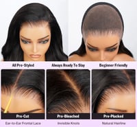 Image 4 of 22-24 Elegant Champagne & Brown Ombre 13x6 Lace Wig, Beginner Friendly Wig 