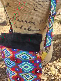 Image 3 of Linen Shoulder/Crossbody Purse - Southwest Printest 