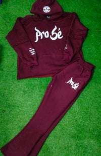 Image 1 of Cotton Fleece Sweatsuit w/Puff Embroidery (Custom)