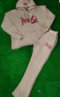 Image 2 of Cotton Fleece Sweatsuit w/Puff Embroidery (Custom)