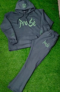 Image 3 of Cotton Fleece Sweatsuit w/Puff Embroidery (Custom)