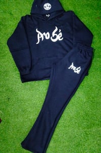 Image 4 of Cotton Fleece Sweatsuit w/Puff Embroidery (Custom)