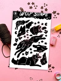 Image 1 of Wolves Silhouette Vinyl Sticker Set