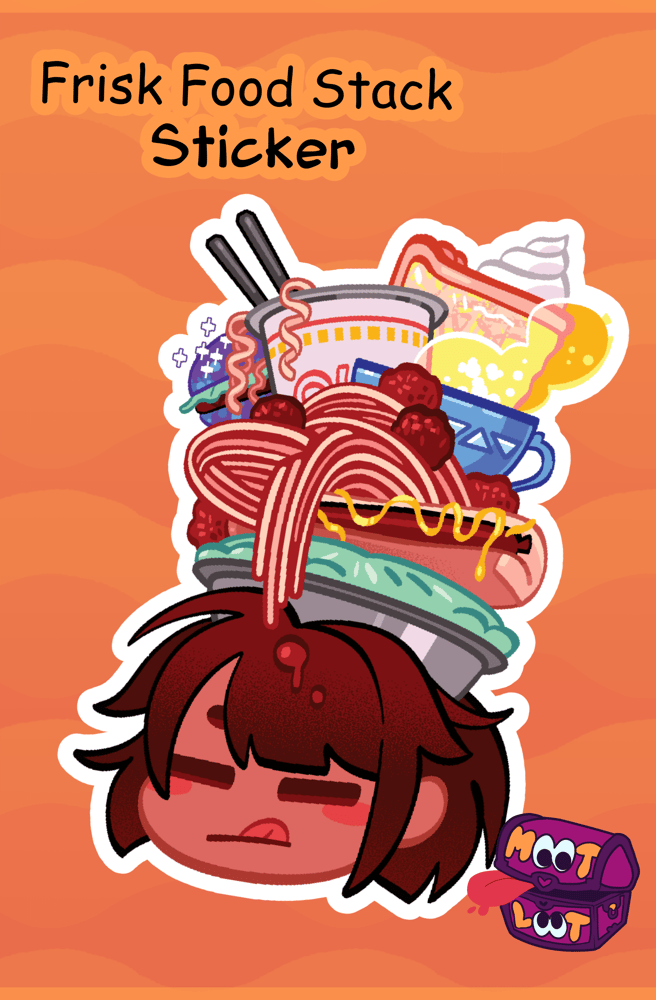 Image of Frisk Food Stack Sticker