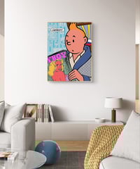 Image 3 of Tintin reading adult magazines
