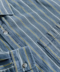 Image 3 of POLAR_MIKE SHIRT | DENIM :::BLUE/YELLOW:::