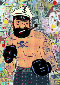 Image 1 of Captain Haddock boxing