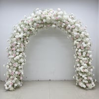 White & Pink Floral Arch 