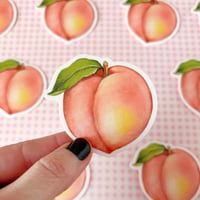 Image 1 of Peach sticker 