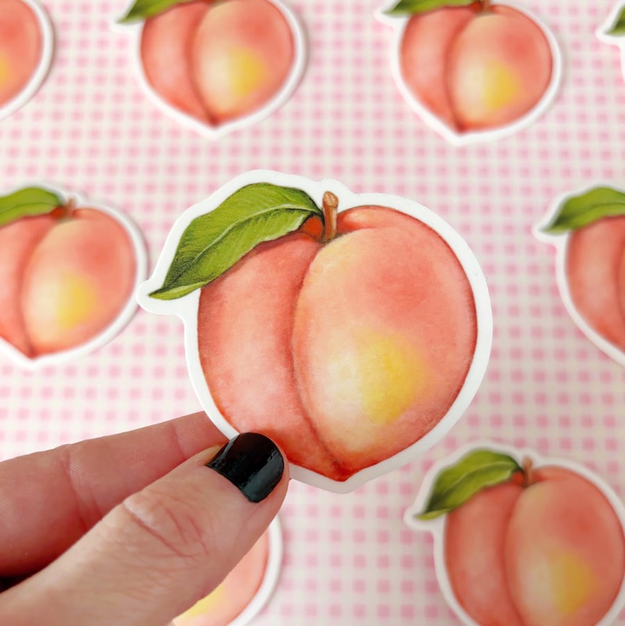 Image of Peach sticker 