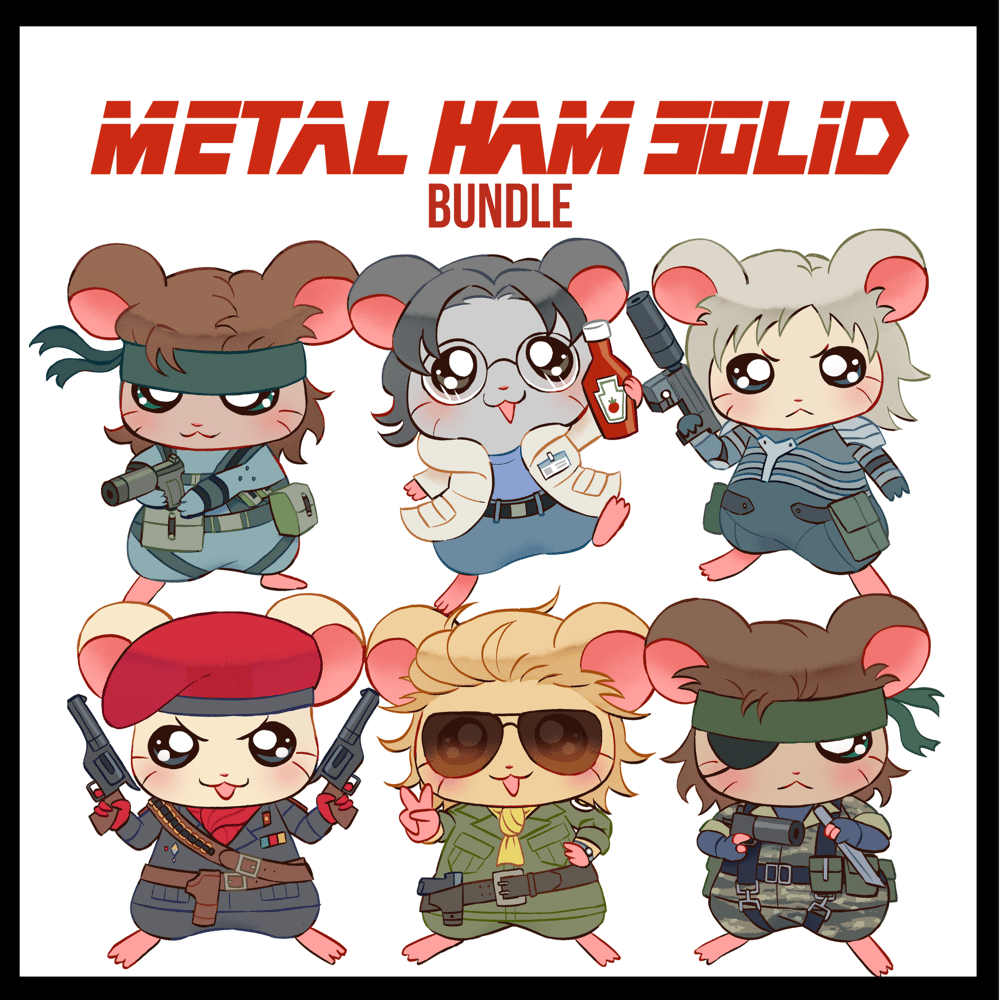 [KATORO] Metal Ham Solid Stickers