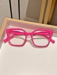 Fuschia Clear Frames