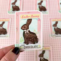 Image 1 of Chocolate bunny box sticker 