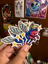 Image 2 of Angel Froggie Vinyl Sticker