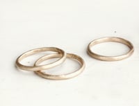 Image 2 of Rustic wedding ring. 18k gold. Sophie